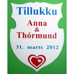 Skjold til bryllup - Fix og frdig