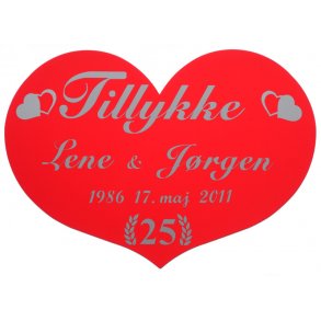 25 r - Skjold til Slvbryllup - Fix og frdig