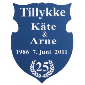 25 r - Skjold til slvbryllup - Fix og frdig 