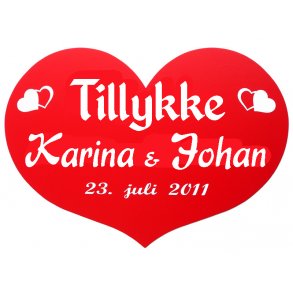  Skjold til bryllup - Fix og frdig