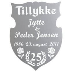 25 r - Skjold til slvbryllup - Fix og frdig