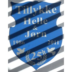 25 r - Skjold til slvbryllup - Fix og frdig