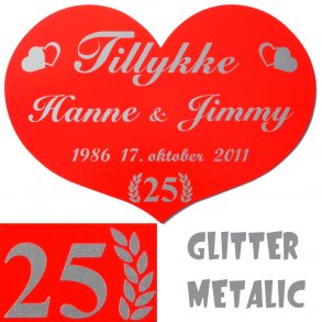 25 r - Skjold til Slvbryllup - Fix og frdig