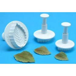 Udstanser s�t med udskubber - Blade roser