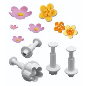 Udstandser sæt med udskubber - Blomster