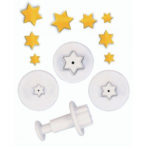 Udstandser sæt med udskubber - Mini stjerner