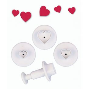 Udstandser sæt med udskubber - Mini hjerter