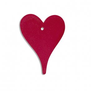 10 Trhjerter - 6 cm - rd / vinrd