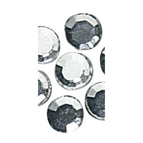 Rhinsten 5 mm - Glasklare plastik