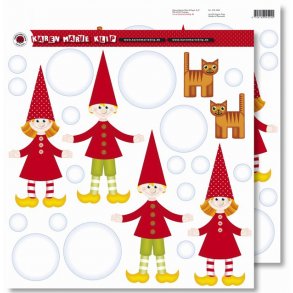 Scrapbookingark - Klippeark - julenisser