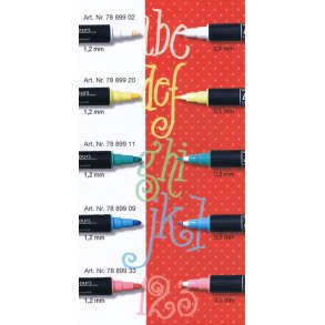 Kridt pastelpenne / tuscher - Information