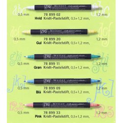 Kridt pastelpenne / tuscher - Information