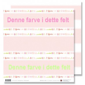 Kortark - barnedåb lysrød/grøn