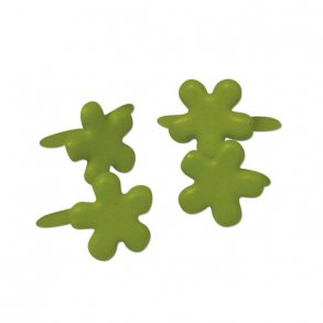 Brads - Blomster - Grønne -  4 mm - 100 stk