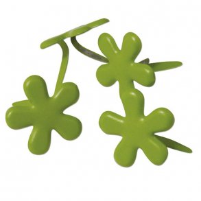 Brads - Blomster - Grønne - 12 mm - 50 stk