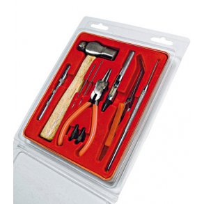 Værktøjssæt - 10 dele - til eyelets og brads