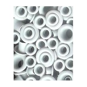 Eyelets - Hvid - 50 stk.  7 mm