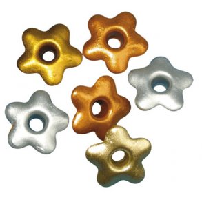 Eyelets - Farvemix - Metallic - Blomster