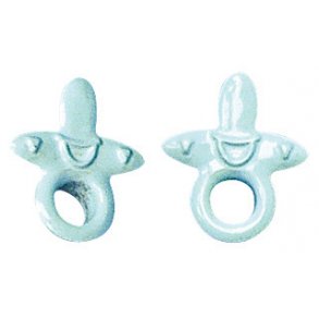 Eyeletsmotiv  Sut - Lysbl&aring; - 1 cm