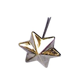 Brads - Stjerner - Kobber - 12 mm - 25 stk