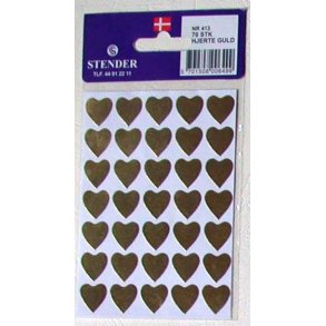 Oblater - Guld hjerter