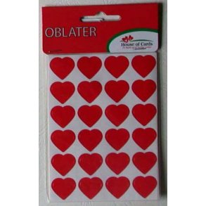 Oblater - Røde hjerter