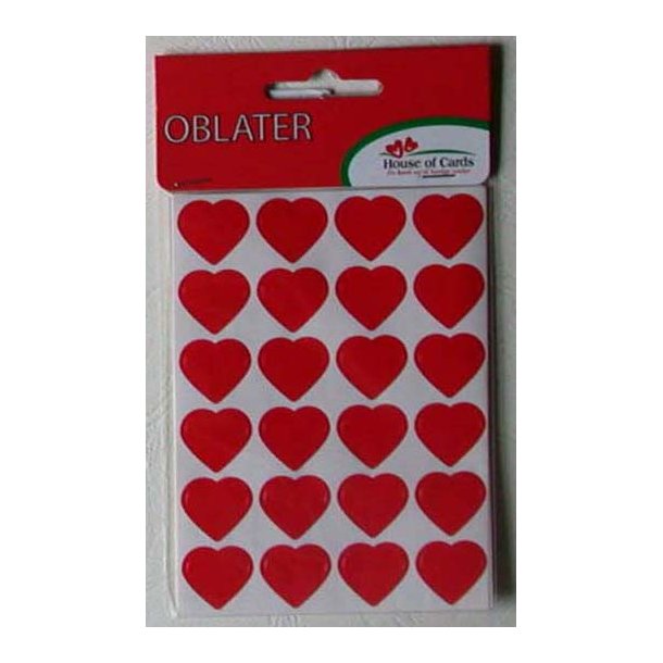 Oblater - R&oslash;de hjerter