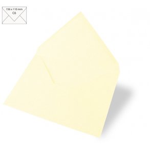 C6 Kuverter - 5 stk - Ivory