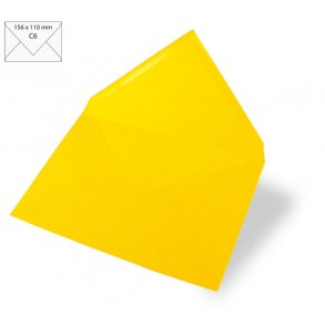 C6 Kuverter - 5 stk - Sun yellow