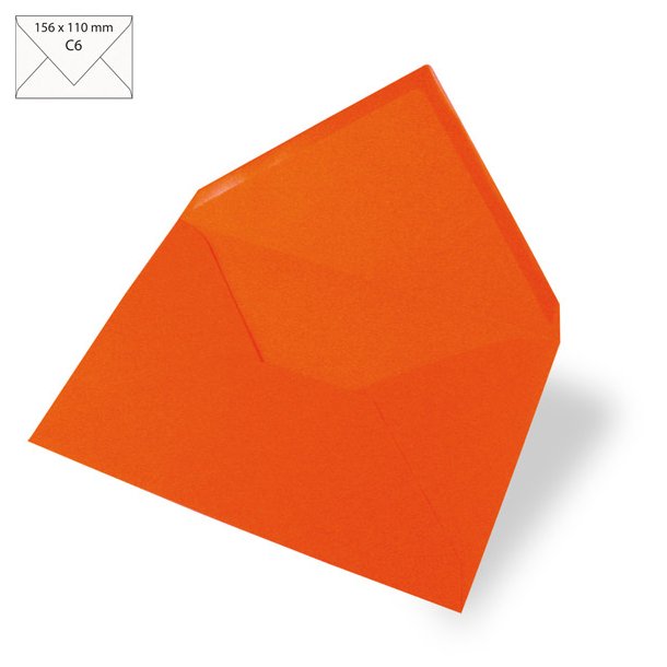 C6 Kuverter - 5 stk - Orange