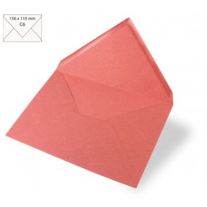 C6 Kuverter - 5 stk - Antique pink