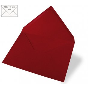 C6 Kuverter - 5 stk - Bordeaux