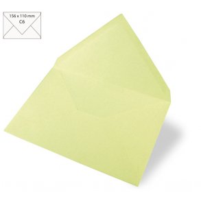 C6 Kuverter - 5 stk - Pastel-green