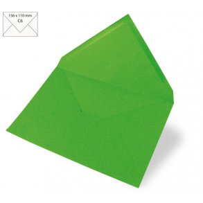C6 Kuverter - 5 stk - Evergreen