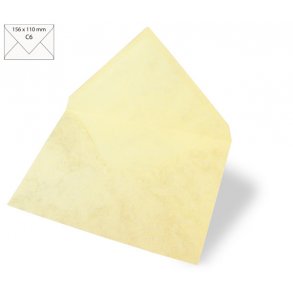 C6 Kuverter - 5 stk - Beige marmor look