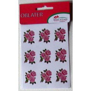 Oblater - Røde roser