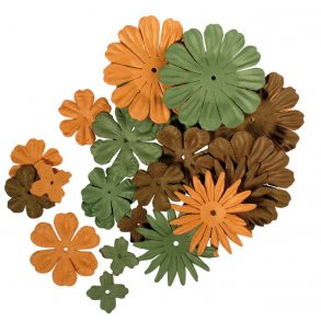 Blomsterblanding - Brun og grønne toner