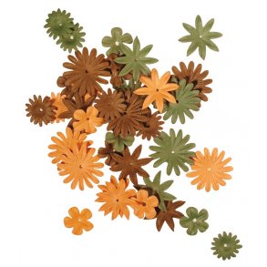 Blomsterblanding - Brun og grønne toner