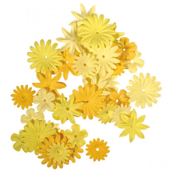 Blomsterblanding - gule toner