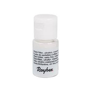 Glitter - Hvid / Rhvid - 10 ml