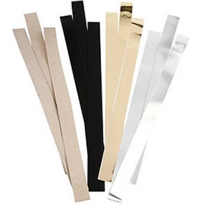 25 mm Stjernestrimler - 100 Stk. - Sort