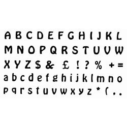 Prge og udstikker st - Store og sm bogstaver