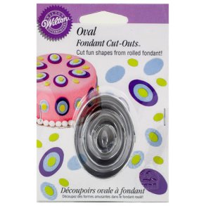 Udstikker st - Oval / g - 3 dele i rustfri stl