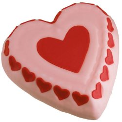 Udstikker s&aelig;t - Hjerter - 3 dele i rustfri st&aring;l