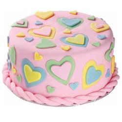 Udstikker s&aelig;t - Hjerter - 3 dele i rustfri st&aring;l