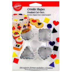 Udstikker st - blgekant - 4 dele i rustfri stl