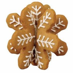 Udstikker st - Snefnug - 4 dele i metal