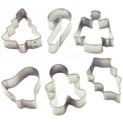 Udstikker st - Jul mini - 6 dele i metal