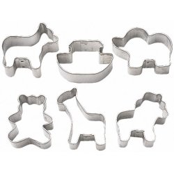 Udstikker st - Noahs ark - 6 dele i metal