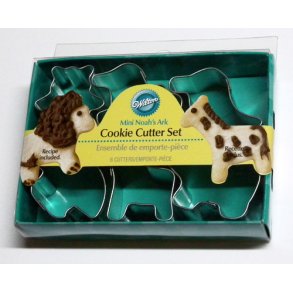Udstikker st - Noahs ark - 6 dele i metal